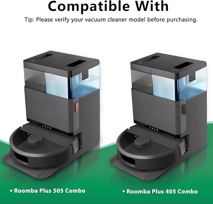 Replacement Parts for iRobot Roomba Plus 505 Combo/405 Combo Vacuum Cleaner, Accessory Replenishment Kit with 1 Roller Brush, 3 HEPA Filters, 3 Side Brushes,1 Cleaning Tool