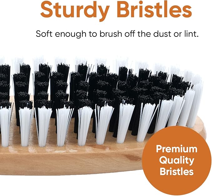 Clothes Brush Garment Brush Sturdy Bristles, Garment Lint Remover, Wool Suits, Lint Brush, Pet Hair Removel, Suede, Dust, Hat Brush Durable Wood Handle. by Superio