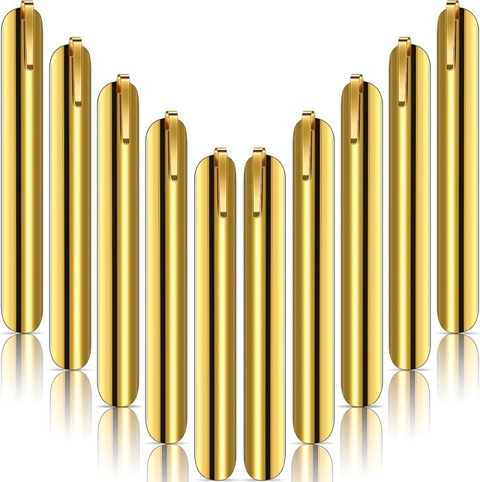 Chumia Crumbers for Servers, Table Crumb Sweepers Bread Cleaner Stainless Steel Table Crumbers for Tablecloth in Restaurants and Homes, Servers, Waiters, Waitresses Tool Accessories(Gold,10)