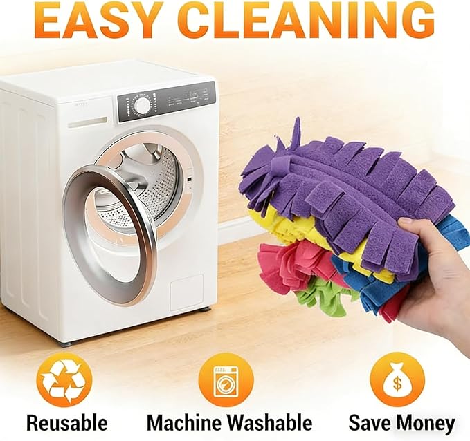 360° Electrostatic Duster Refills — The Sustainable Choice for a Dust-Free Home, Duster Refills Reusable with Duster Handles, Washable Duster Refills for Cleaning, Office, Ceiling Fan (3)