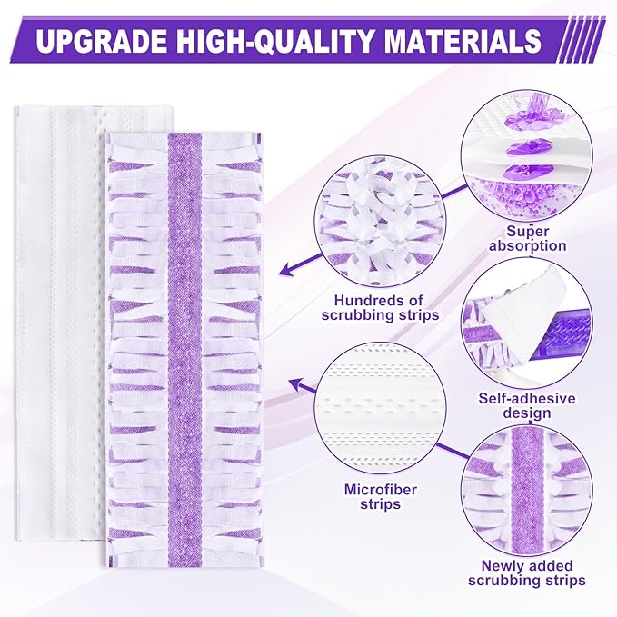 IOPRETTY Mop Pads for Swiffer Powermop - 10 Pack Wet Dry Disposable Refills for Hardwood Floor Cleaning - Mopping Replacement for Tile Wood Multi-Surface Floors - Sweeping Cloths for Home Kichen