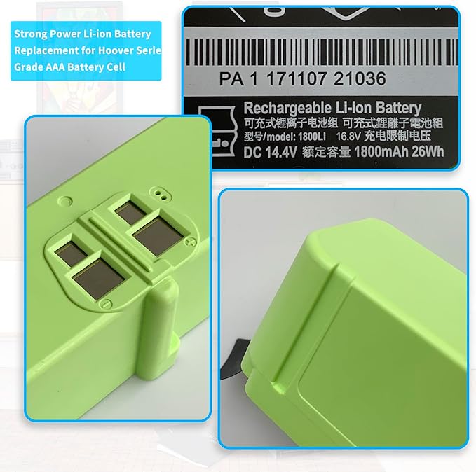 3300Mah Battery for iRobot Roomba 600 700 800 900 Series 960 801 805 850 860 877 890 891 895 780 775 760 695 680 675 640 Lithium ion Battery Replacement Series 4376392 4INR 19/65 14.14V