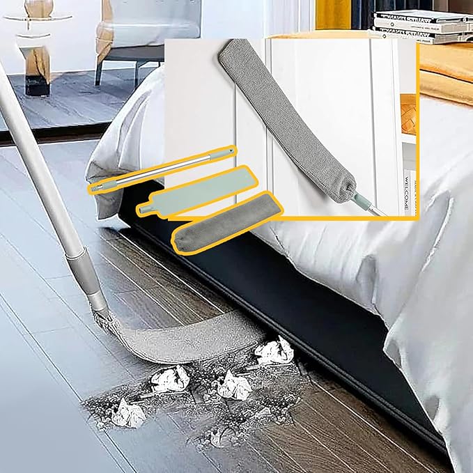 Retractable Gap Dust Cleaning Artifact |Extendable Duster Cleaning Tool for Hard-to-Reach Areas |Reusable Washable Dusting Wand for Home,Ceiling,Blinds,Under Furniture (1)