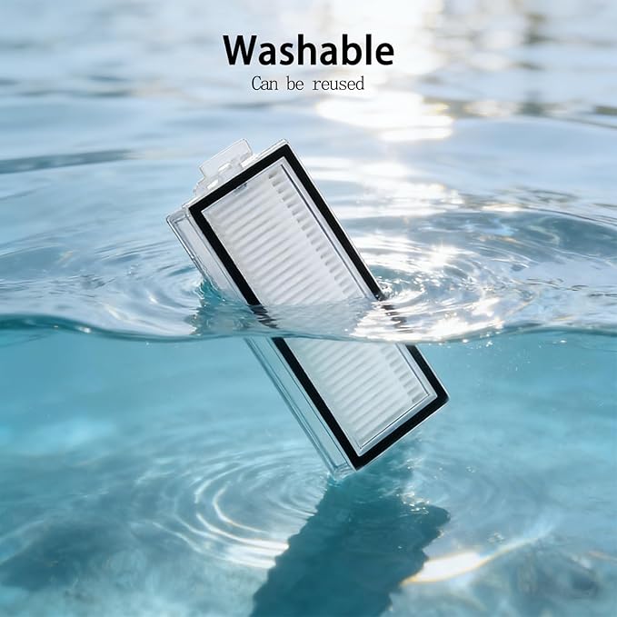 4 Pack Q7 Filter Replacement, Washable Filter for Roborock Q7,Q7+,Q7 Max,Q7 Max+ Q8,Q8 Max,Q8 Max+,Q5 Pro,Q5 Pro+,Q5 Max+ Robot Vacuum Cleaner Accessories