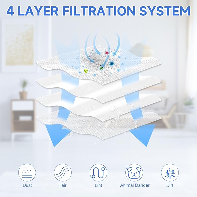 16 Packs Q Revo Dust Bags for Roborock QV 35A/QV 35S/Qrevo S5V/Saros 10/10R/Qrevo/Q RevoS/Qrevo Pro/Plus/MaxV/Master/Curv S5X/Edge S5A/S8 MaxV/S8 Max Ultra Robot Vacuum Cleaner, 3.5L Large Capacity
