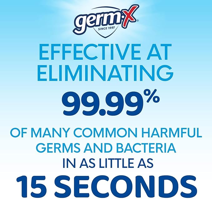 Germ-X Advanced Single-Use Hand Sanitizer Wipes, 20 Soft Wipes (Pack of 10), Fast-Drying & No Rinse Plant-Based Alcohol, Moisturizing Hand Sanitizer with 70% Alcohol