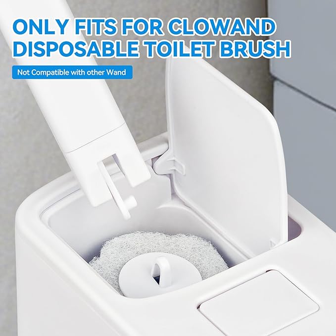 Disposable Toilet Brush,Toilet Bowl Cleaner,Toilet Cleaning Supplies,Toilet Bowl Brush,Automatic lid-Opening and Closing Toilet Brush with Holder, 48 Refills for Cleaning and Bathroom Maintenance