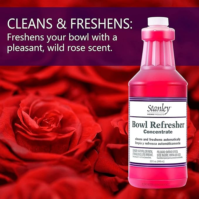STANLEY HOME PRODUCTS Bowl Refresher Concentrate – Cleans and Freshens Toilets Automatically – 32 fl. oz. (4 Pack)
