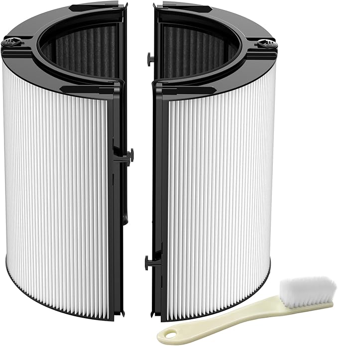 Combi 360°Glass HEPA+Activated Carbon Filter For Dyson TP09 TP07 TP06 TP04 TP10 TP4A TP7A HP04 HP06 HP07 HP09 HP10 HP4A HP7A PH01 PH02 PH03 PH04 PH3A DP04 Air Purifier,965432-01