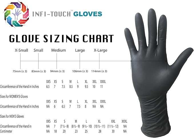 Super soft Disposable Latex Gloves, Powder Free, Exam 12" Length, Medium Duty, 50 Gloves, Size X-Large.