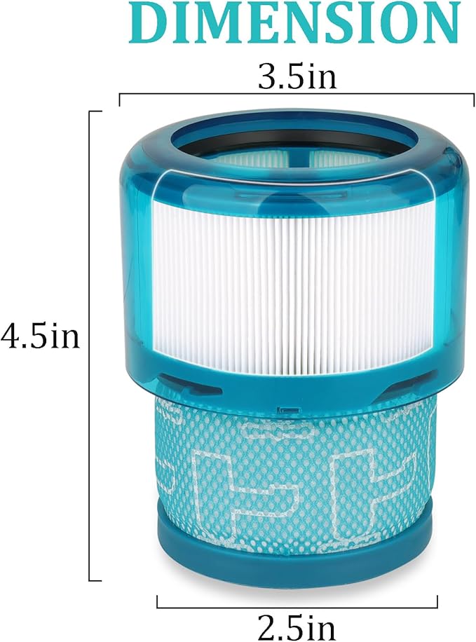 Filter Replacement for Dyson V15 V11,3 Pack Filters Compatible with Dyson V15,V15s Detect/Submarine,V11 Torque Drive/Origin/Animal/Extra/Complete Cordless Vacuum Filters Replacements Parts