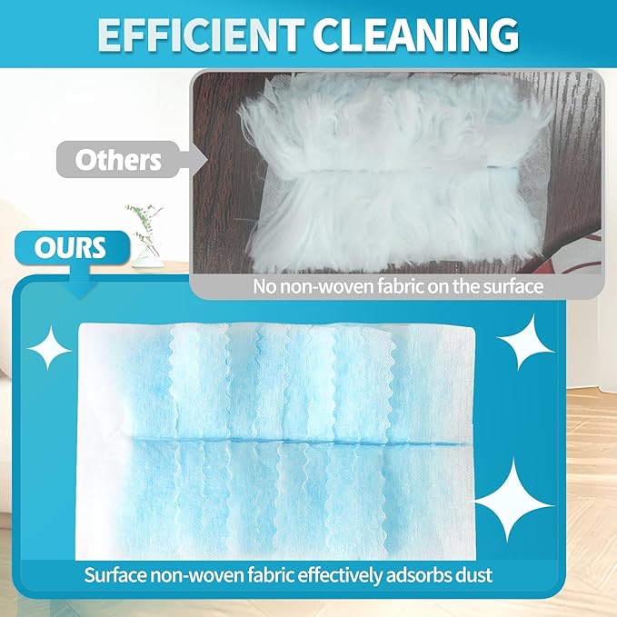 FURCIELOS Disposable Microfiber Feather Duster Refills, Multi-Surface Duster Compatible with Swiffer Dusters Handle, 60 Count(Unscented, Pack of 1)
