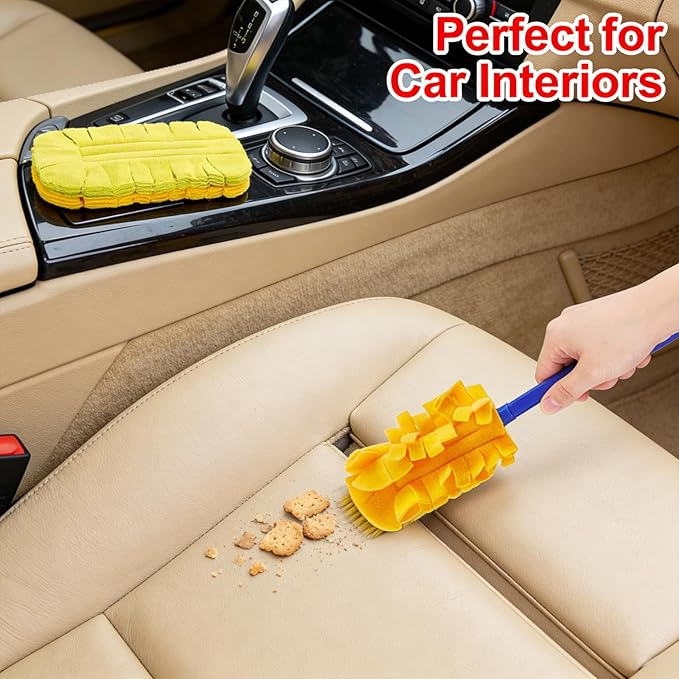 360° Electrostatic Duster Refills — The Sustainable Choice for A Dust-Free Home, Reusable Electrostatic Dust Removal Kit, Dry and Wet Use (10pcs)