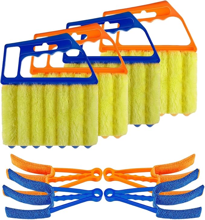Blind Cleaner Duster Tool Microfiber Washable Cleaning Tools for Ceiling Fan Cleaner Duster and Blind Cleaner; Suitable for Louvers, Air Conditioning Vents, and Ceiling Fans(8-Pack)