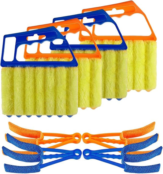 Blind Cleaner Duster Tool Microfiber Washable Cleaning Tools for Ceiling Fan Cleaner Duster and Blind Cleaner; Suitable for Louvers, Air Conditioning Vents, and Ceiling Fans(8-Pack)