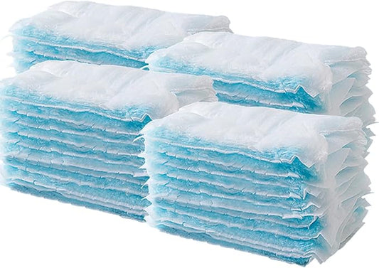Faliuepe Disposable Dusters Refills 180 Heavy Duty Duster Refills Blue Electrostatic Duster Heads for Cleaning Multi-Surface-40Counts
