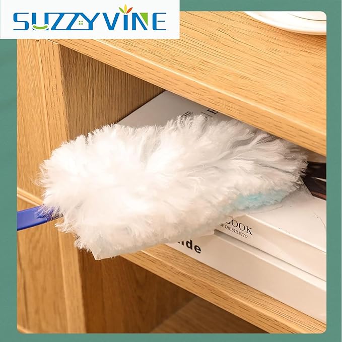 SUZZYVINE Disposable Duster Refills for Swiffer Duster Heavy Duty Electrostatic Duster Heads,Total 20 Count