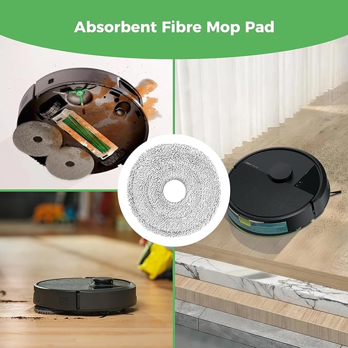 28PCS Accessories for iRobot Roomba Plus 405/505/507 Combo Robot Vacuum Cleaner, Parts Contents 2 Roller Brushes, 6 Side Brushes, 6 Dust Bags, 4 HEPA Filters, 8 Mop Pads, 1 Cleaning Brush