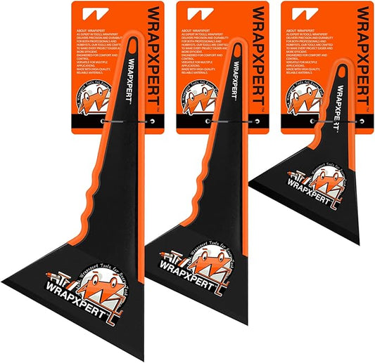 WRAPXPERT Window Tint Tools,3 Pack Window Tint Squeegee Triangle Contour, 3 Different Sizes Tinting Tools for Window, Mirror,Front Windows Rear Glass, Auto Car Glass Film Installation
