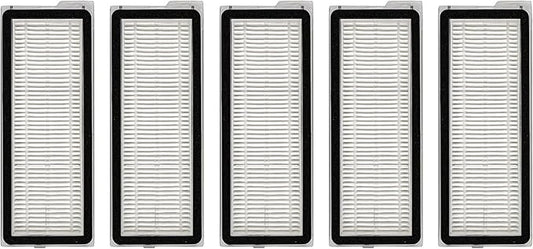 (5 Pack) QV 35S Replacement HEPA Filters Compatible with Roborock QV 35A, QV 35S, Qrevo MaxV, Qrevo S, Qrevo Plus, Qrevo Pro, Qrevo Curv Robot Vacuum, Filters Accessories Kit, Vacuum Filters