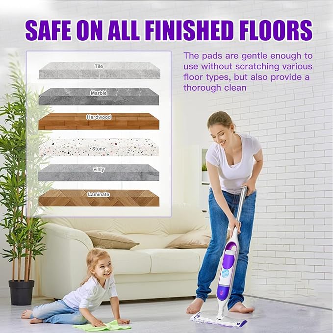 30 Count Power Mop Pads for Swiffer Power Mop Refill Pads, Power Mop Refills for Swiffer Power Mop Reflills, 5X Cleaning Disposable PowerMop Pads for Swiffer Wet Pads Refill, Unscented