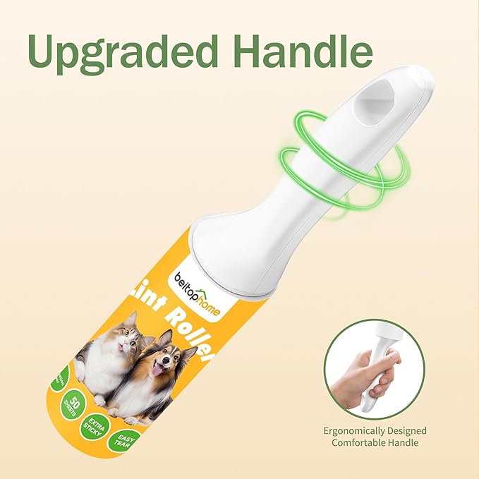 Mini Lint Roller Extra Sticky for Pet Hair, 2 Pack with 100 Sheets Each, Small Travel Size Pet Hair Roller and Lint Remover for Clothes, Dogs, Cats, Carpet, Furniture