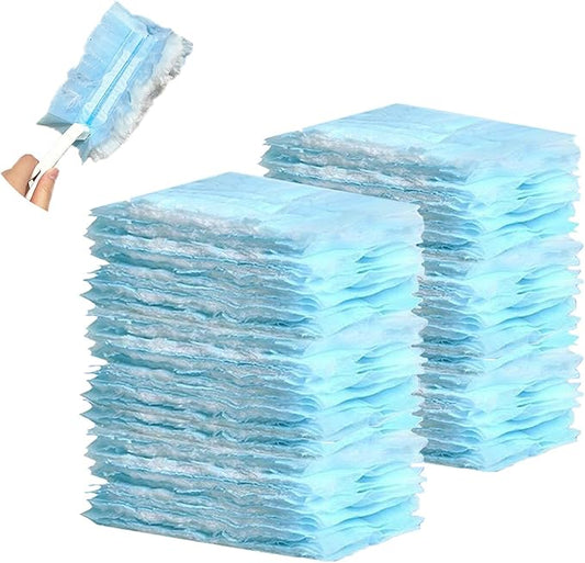 PEACHICHA Disposable Duster Refills, Heavy Duty Dusters Refills, Blue Replacement Head for Cleaning, Multi Surface Refills Unscented,Duster Refills Bulk, 20 Count