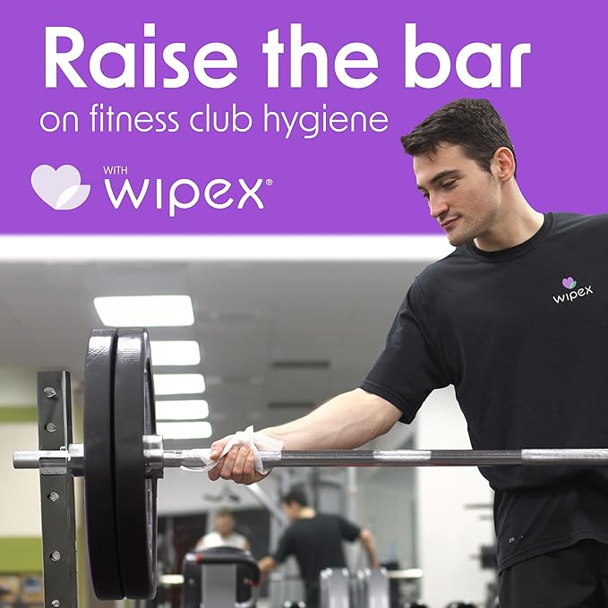 Wipex Gym Wipes Refill, 700 Count, Large 8"x12" Fitness Equipment Wipes with Cleaning Vinegar and Refreshing Lavender Essential Oil for Yoga Mat Cleaner, Fits Dispensers, 700 Count (Pack of 1)