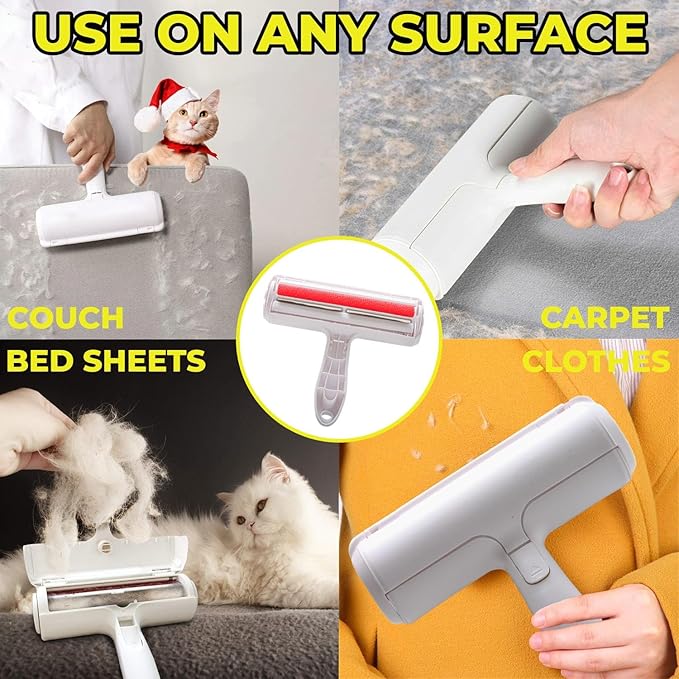 Pet Hair Remover and Reusable -Lint Roller for Pet Hair - Cat and Dog Hair Remover for Couch, Furniture, Carpet, Car Seat, Reusable Roller (Bonus Mini Hair Comb)