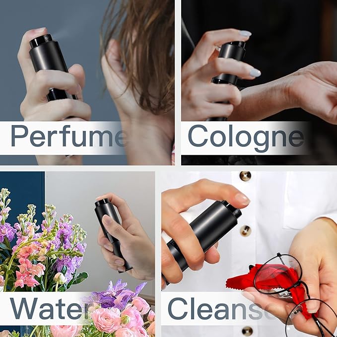 20ML Perfume Atomizer, Empty Cologne Spray Bottle, Mini Sprayer Dispenser for Travel (2PCS)