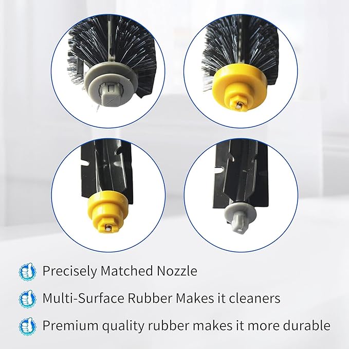 Amyehouse Replacement Parts Bristle Brushes Filters & Side Brush & Tools Compatible with iRobot Roomba 600 Series 550 560 614 618 620 630 650 660 665 680 685 690 692 694 695 Vacuum Accessories