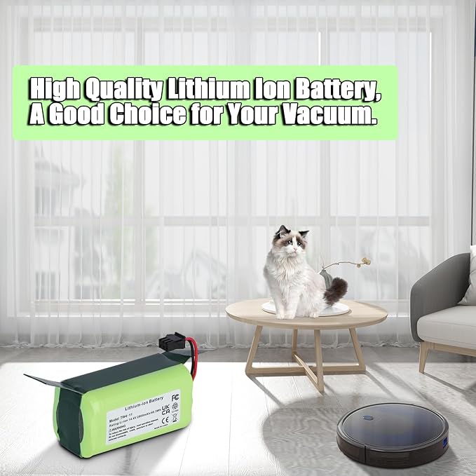 JYJZPB 14.4V 2800mAh Replacement Battery for Eufy RoboVac 11 11S 30 15C 25C 35C G10 G30 G30 Edge, G30 Hybrid, G30 Verge, G32Pro and Ecovacs Deebot N79, N79S, DN622, 500