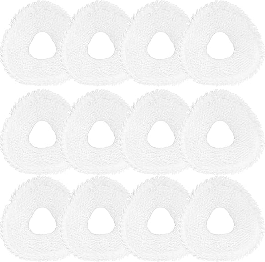 Avaenzo 12 Pack Replacement Mop Pads Compatible with Narwal Freo X/Z Ultra Z10 Freo Pro J3 J4 YJCC012 YJCC015 Microfiber Resuable Mop Cloth Robot Vacuum Cleaner Accessories, White