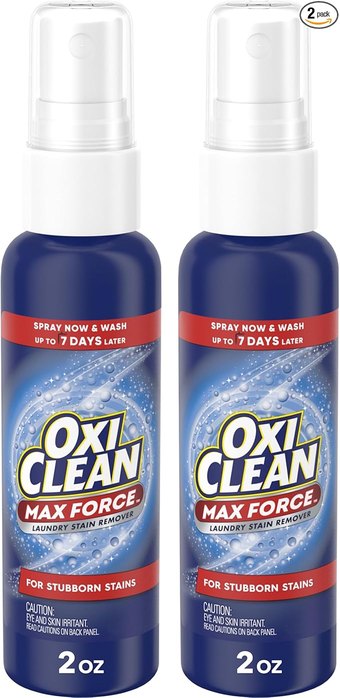 OxiClean Max Force Laundry Stain Remover Spray, 2 fl oz, 2PK