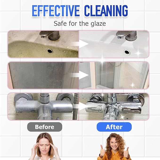 Bathroom Descaler Foam Cleaner, 2025 New Bathroom Descaler, Stubborn Stains Cleaner, All Purpose Bathroom Cleaner Spray for Home Kitchen, 4Floz/120ml (2)