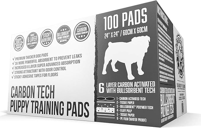200-Count Charcoal Puppy Pads w Stain & Odor Remover Bundle