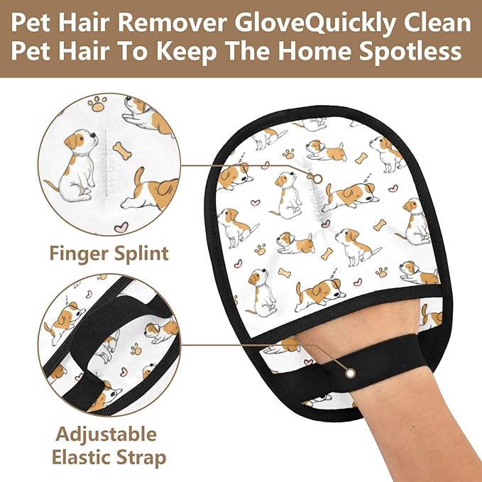 CHPGPUG Dog Paw Pet Hair Removal Glove for Cats & Dogs Reusable Pet Hair Removal Glove pet Hair Electrostatic Gloves