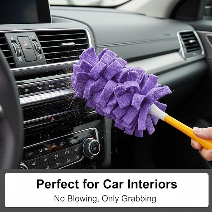 10pack Duster Refills Reusable for Swiffer, 360° Electrostatic Duster Refills, Washable Heavy Duty Dusters Refill, Reusable Cloth Cover Dust Collector for Both Wet and Dry Use (Blue)