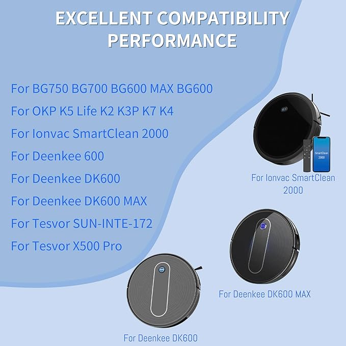 TZRONG M210 Battery Replacement for Lefant, Compatible with Lefant M210 M210B M210P M213 M213S Robot Vacuum Cleaner 2000mAh12.8V Li-ion Battery