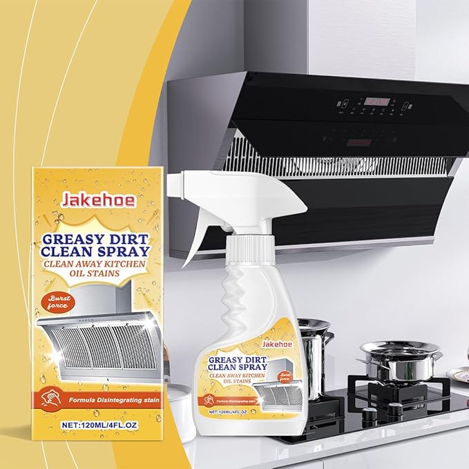 Multifunctional Powerful Kitchen Foam Cleaner, 2025 New All Purpose Oil Stain Cleaning Spray, Powerful Degreasing, Gentle Formula, Perfect Forovens, Grills And Microwaves (1)