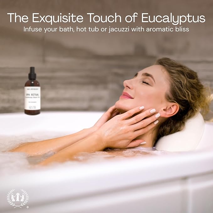 Muse Apothecary Spa Ritual Pure Eucalyptus Oil Shower Mist - Eucalyptus Spray for Shower, Spa, Bath, and Linen - Aromatherapy Eucalyptus Essential Oil Spray - 8oz, 2 Pack