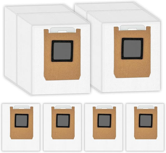 (6 Pack) E28 Replacement Dust Bags Compatible With Eufy Omni E28/ E25/ E35 Robot Vacuum Cleaner, Vacuum Replacement Dust Bags, Vacuum Bags, Canister Bag, Dirt Disposal Bags