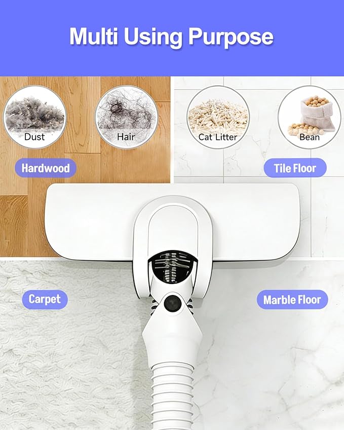 Aivacod Corded Stick Vacuum Cleaner with 33 Feet Long Power Cable, 600W 17Kpa Handheld Vacuum Cleaner for Home, 1.5L Dust Cup, Removable Tube, HEPA Filter, for Hard Floor, Tiles