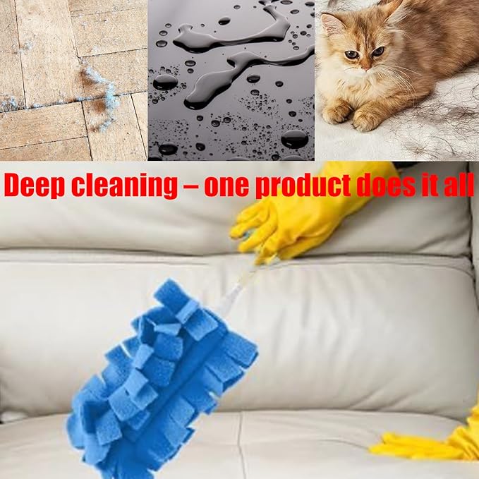 5/10/15 Pcs 360° Electrostatic Duster Refills,Washable＆Reusable Duster Refills,Fleece Duster for Home Office Car High Adsorption Duster,Suitable for Dust, Water Stains, and Pet Hair (5pcs)