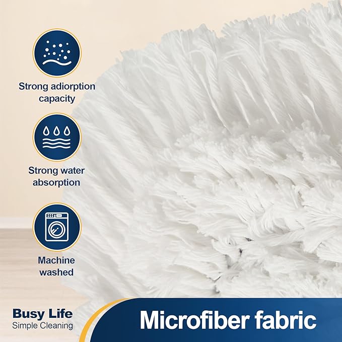 Yocada 36 inch Commercial Dust Mop Industrial Floor Mop for Cleaning Office Garage Hardwood Warehouse Factory Mall Deck 59 Inch Long Total 2 Pads
