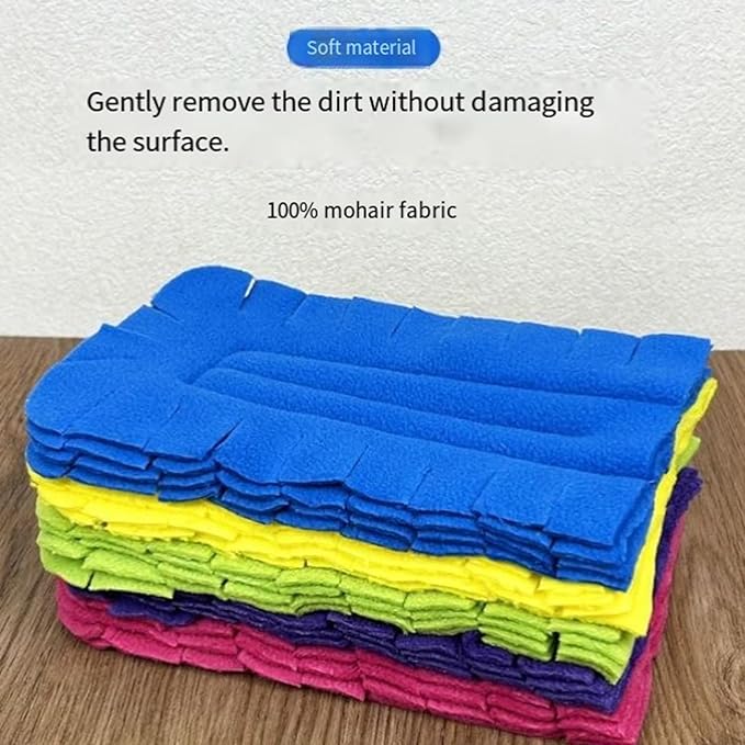 5/10/15 Pcs 360° Electrostatic Duster Refills,Washable＆Reusable Duster Refills,Fleece Duster for Home Office Car High Adsorption Duster,Suitable for Dust, Water Stains, and Pet Hair (10pcs)