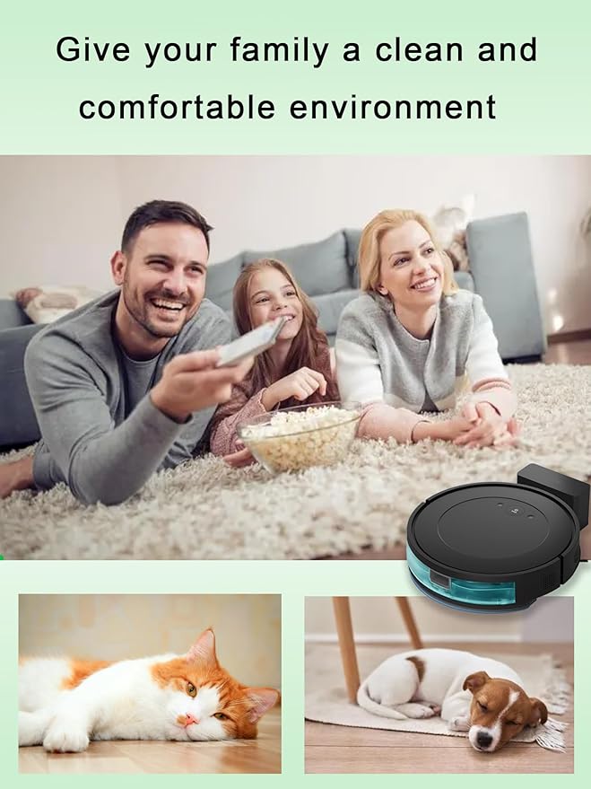 E-HAO Mop Pads Replacement Parts for iRobot Roomba Combo Essential 104, 105, Y0140, Y0110, Y0112, Combo Essential 2, Washable and Reusable Microfiber Cleaning Refill Accessories, 6-Pack