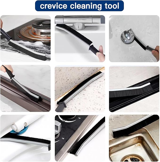 6 PCS Crevice Cleaning Brush,Hard Bristle Crevice Cleaning Brush,Crevice Cleaning Tool is Effective to Clean The Small Gap of Kitchen, tolilet and Windows. (6pcs)