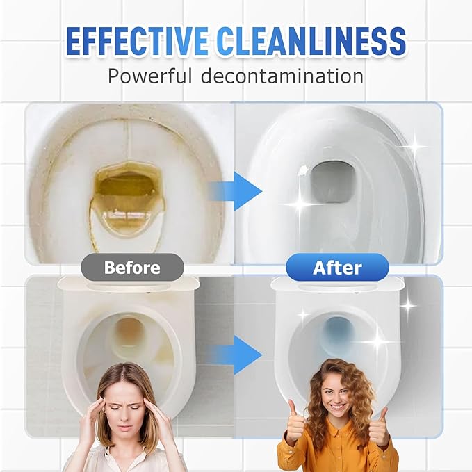 Foam Toilet Cleaner, 2025 New Toilet Bowl Cleaner, Advanced Bathroom Cleaner for Home, Non-Toxic Toilets Cleaning Powder with Families (3)