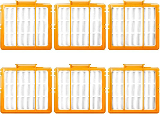 6 Pack Pre-Motor HEPA Filter Replacement Parts Kit for Shark AI AV2511AE AV2501S AV2610WA AV2501AE RV2502AE RV2610WA UR2500SR RV2520AOUS AV2510AOUS 2-In-1 AI Ultra Robot Vacuum Cleaner Accessories.